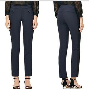 EUC Rebecca Taylor Ava Techy Tuxedo Stripe Pants 8